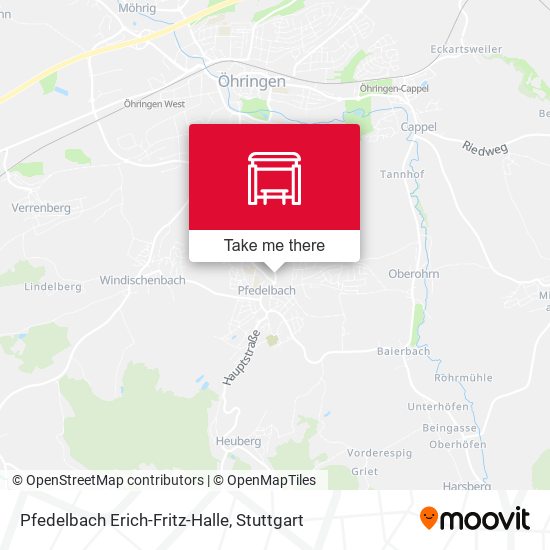 Pfedelbach Erich-Fritz-Halle map