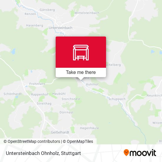 Untersteinbach Ohnholz map
