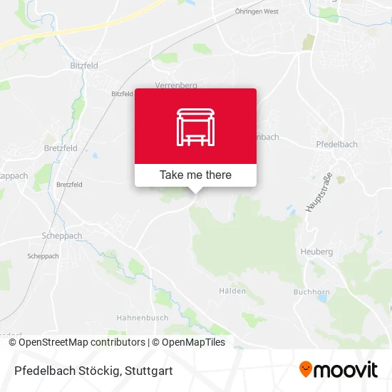 Карта Pfedelbach Stöckig