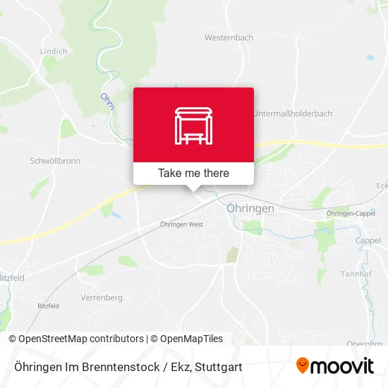 Карта Öhringen Im Brenntenstock / Ekz