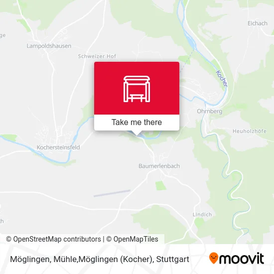 Möglingen, Mühle,Möglingen (Kocher) map