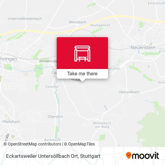 Eckartsweiler Untersöllbach Ort map