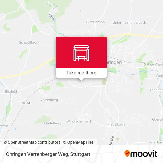 Карта Öhringen Verrenberger Weg