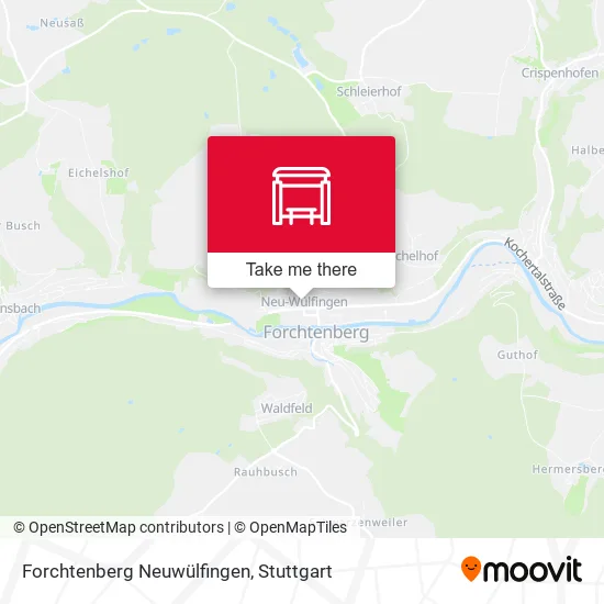 Карта Forchtenberg Neuwülfingen