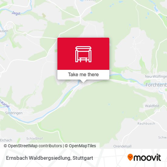 Ernsbach Waldbergsiedlung map