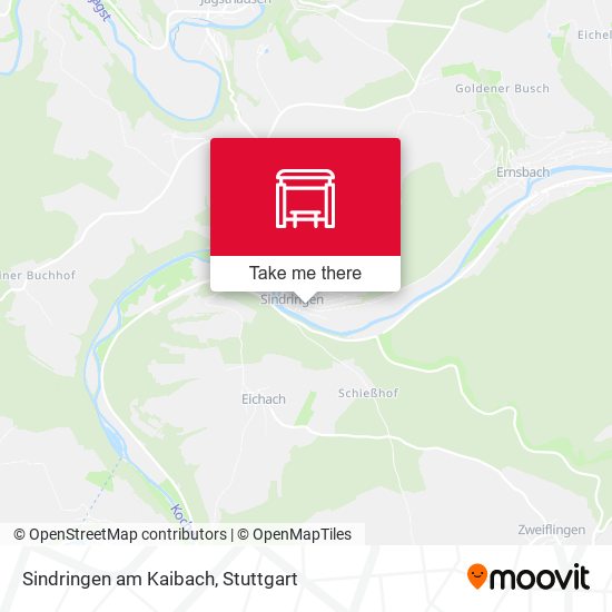 Sindringen am Kaibach map