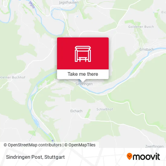 Карта Sindringen Post