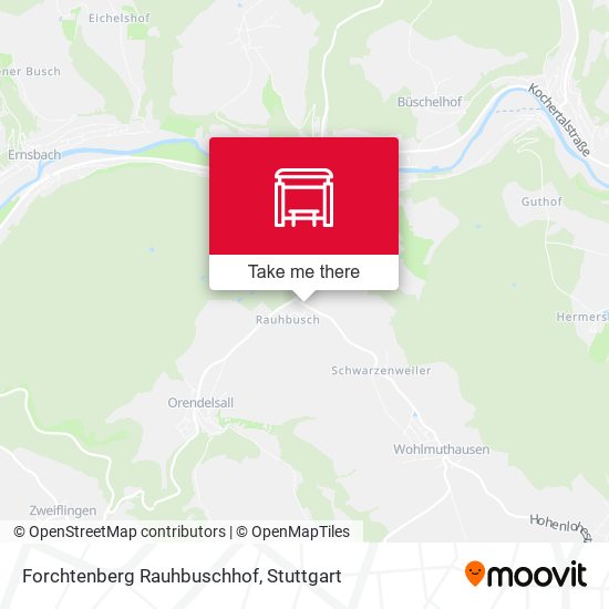 Forchtenberg Rauhbuschhof map