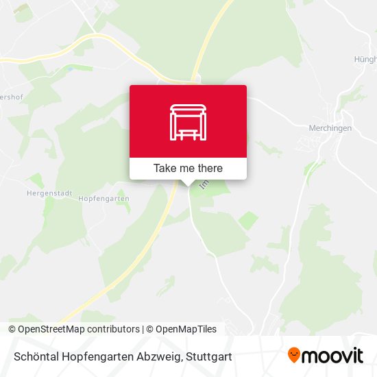 Карта Schöntal Hopfengarten Abzweig