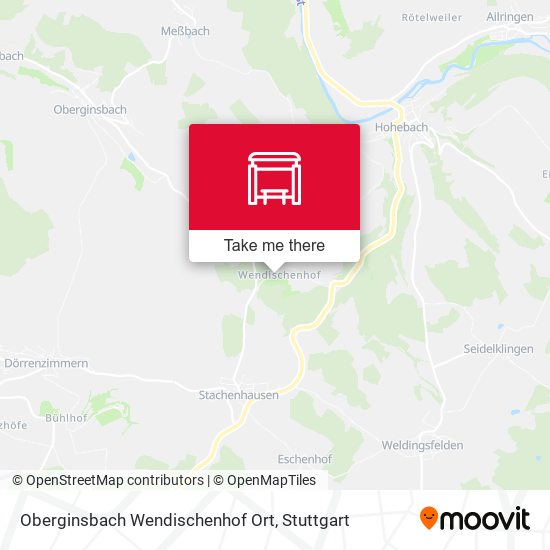 Oberginsbach Wendischenhof Ort map