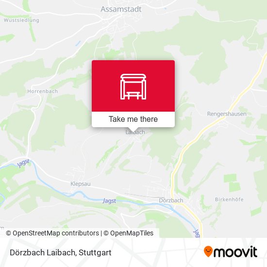 Dörzbach Laibach map