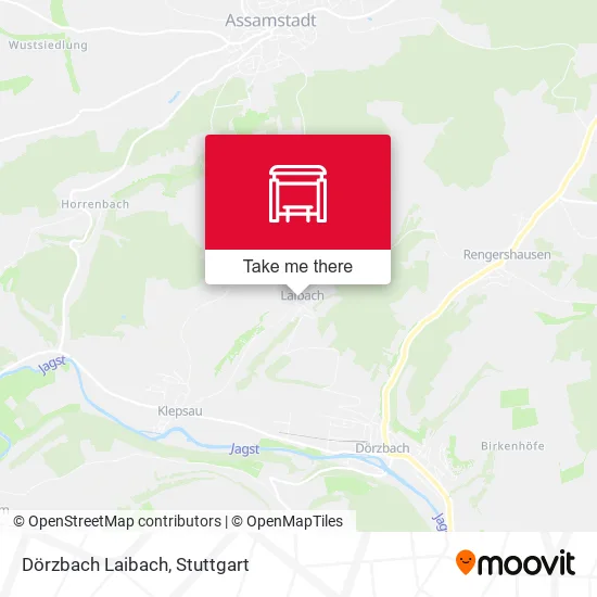 Карта Dörzbach Laibach