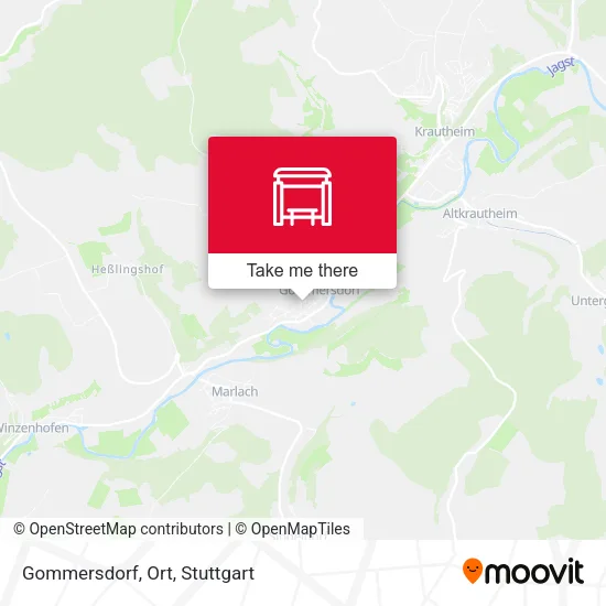 Карта Gommersdorf, Ort