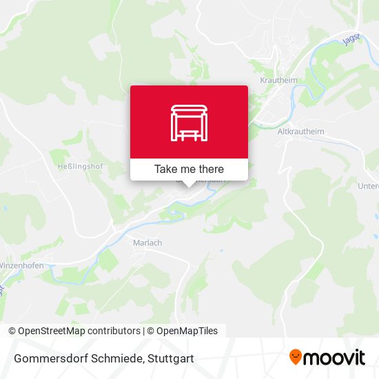 Gommersdorf Schmiede map