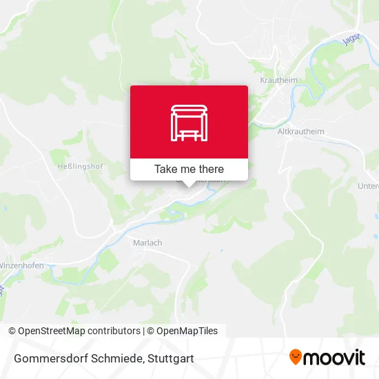 Карта Gommersdorf Schmiede