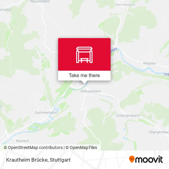 Карта Krautheim Brücke