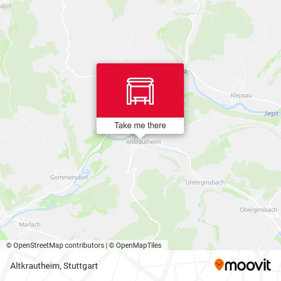 Altkrautheim map