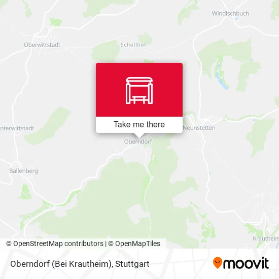 Карта Oberndorf (Bei Krautheim)