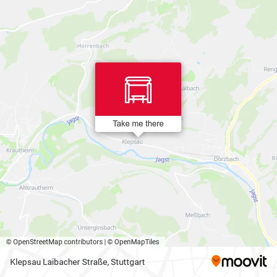 Карта Klepsau Laibacher Straße