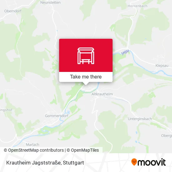 Карта Krautheim Jagststraße