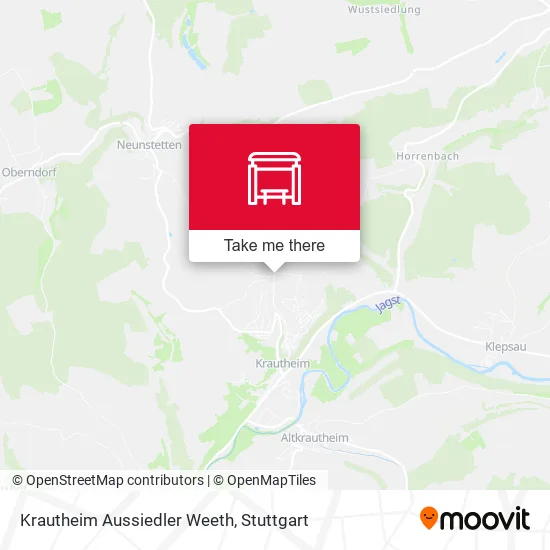 Карта Krautheim Aussiedler Weeth