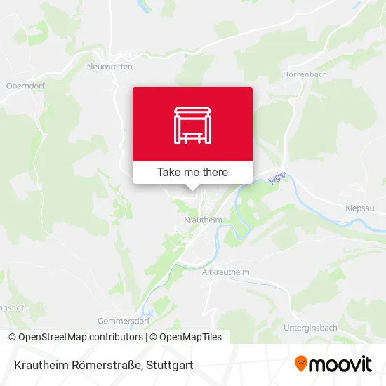 Карта Krautheim Römerstraße