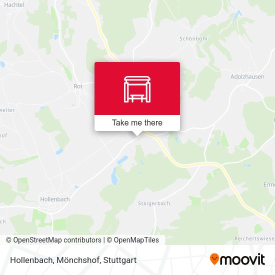 Hollenbach, Mönchshof map