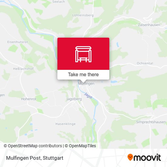 Карта Mulfingen Post