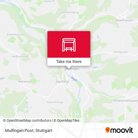Карта Mulfingen Post