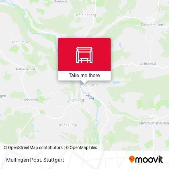 Карта Mulfingen Post