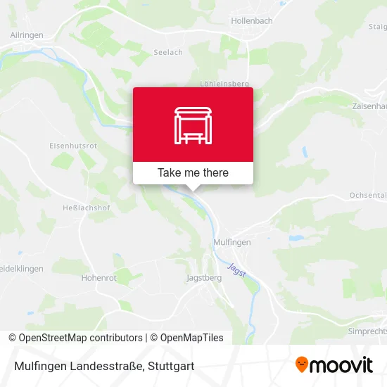 Mulfingen Landesstraße map
