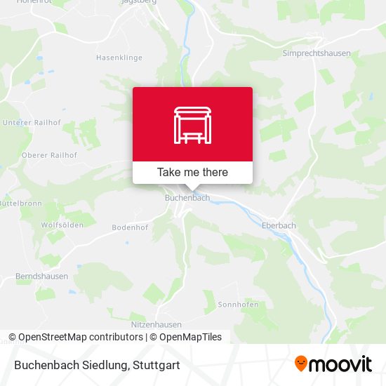 Buchenbach Siedlung map
