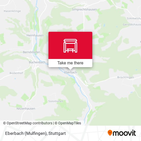 Карта Eberbach (Mulfingen)