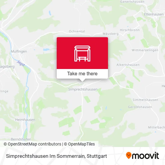 Карта Simprechtshausen Im Sommerrain