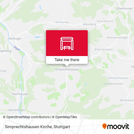 Simprechtshausen Kirche map