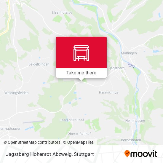 Jagstberg Hohenrot Abzweig map