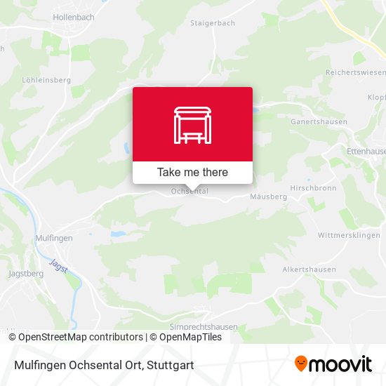 Mulfingen Ochsental Ort map