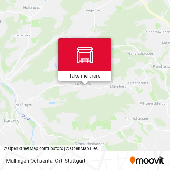 Карта Mulfingen Ochsental Ort
