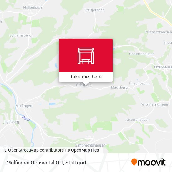 Mulfingen Ochsental Ort map