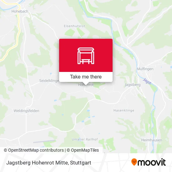 Карта Jagstberg Hohenrot Mitte