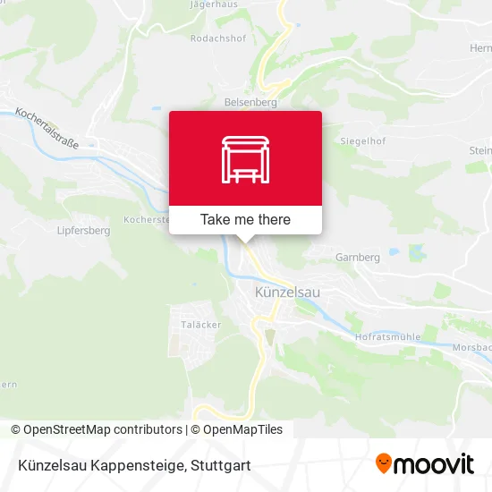 Карта Künzelsau Kappensteige