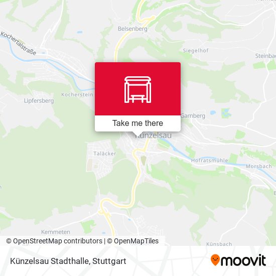 Künzelsau Stadthalle map