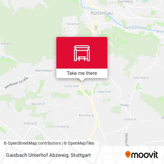 Карта Gaisbach Unterhof Abzweig