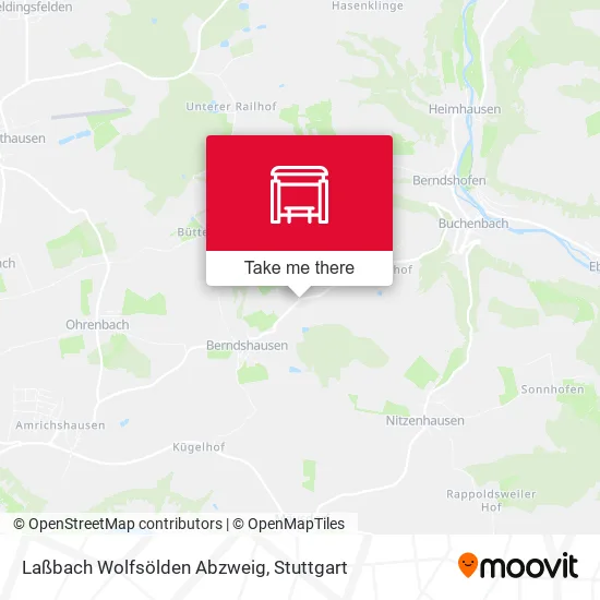 Карта Laßbach Wolfsölden Abzweig
