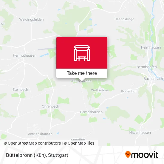Карта Büttelbronn (Kün)