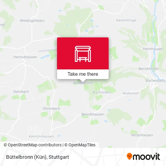 Карта Büttelbronn (Kün)
