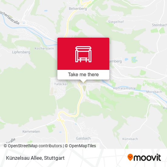 Künzelsau Allee map