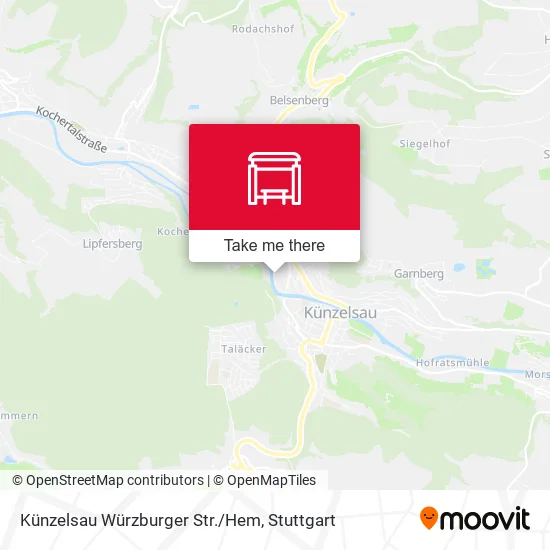 Карта Künzelsau Würzburger Str./Hem