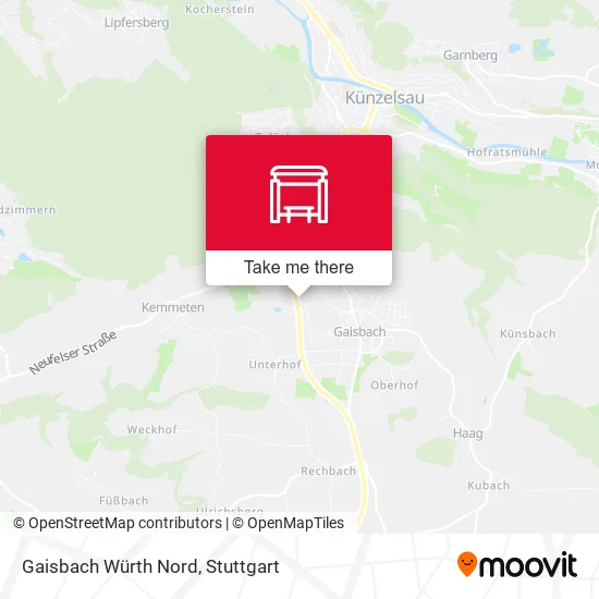 Карта Gaisbach Würth Nord