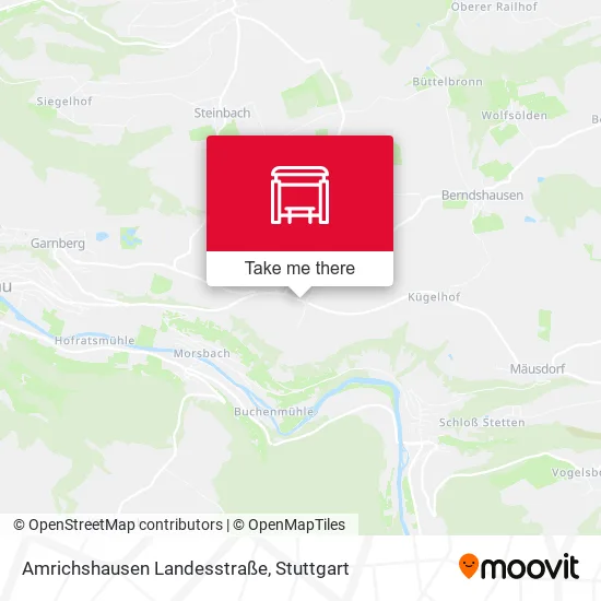 Карта Amrichshausen Landesstraße